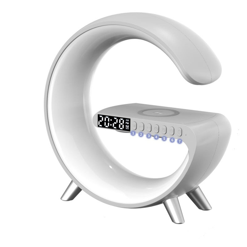 Lamp with Bluetooth speaker and wireless charging