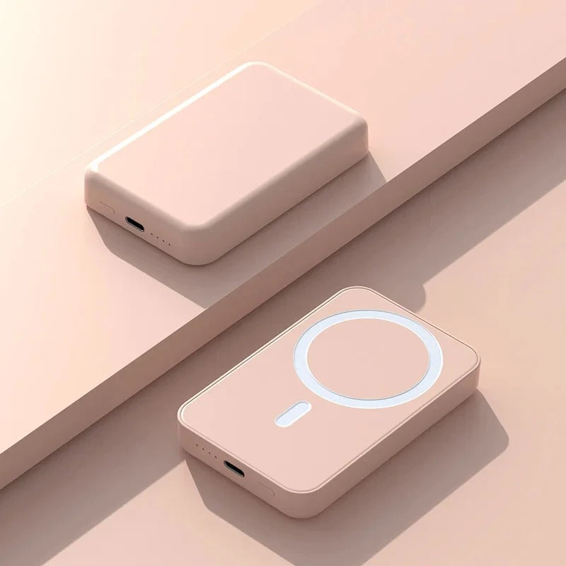 Power Bank With Magnetic Closure, Portable, Wireless, Fast Charging For IPhone 15 Pro Max And 16 Pro