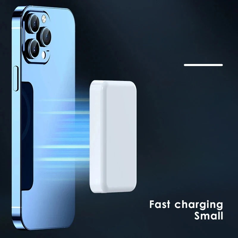 Power Bank With Magnetic Closure, Portable, Wireless, Fast Charging For IPhone 15 Pro Max And 16 Pro